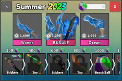 Ocean Set, Trade Roblox Murder Mystery 2 (MM2) Items