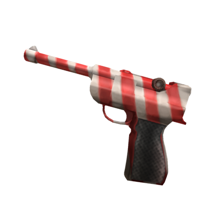 Lugercane is a godly gun that was originally obtainable by giving 100 gifts...