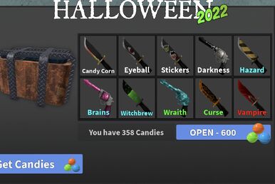 Roblox Murder Mystery 2 MM2 Candy Set Godly Knifes and Guns