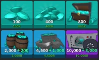 The available deals to purchase Diamonds from the shop.
