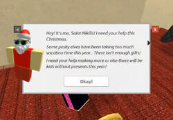 Roblox Murder Mystery MM2 Pet Santa Dog ! RARE 2017 !