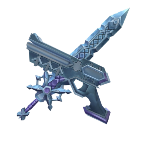 Roblox Murder Mystery 2 MM2 Iceflake Set Godly Knifes and Guns