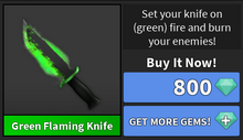 MM2 (Murder Mystery 2) – Trading for Green Fire (Legendary), Today, I'm  trading for the legendary Green Fire knife in MM2., By KEIRAN BLACK