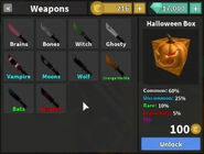 Contents of the Halloween Box.