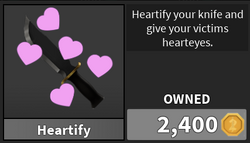 how much is heartify knife worth in mm2｜TikTok Search