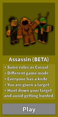 Assassin Murder Mystery 2 Wiki Fandom - how to play assassin roblox