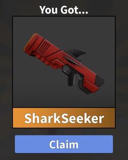 Nerf Roblox MM2 Shark Seeker Gun with Code 195166124346