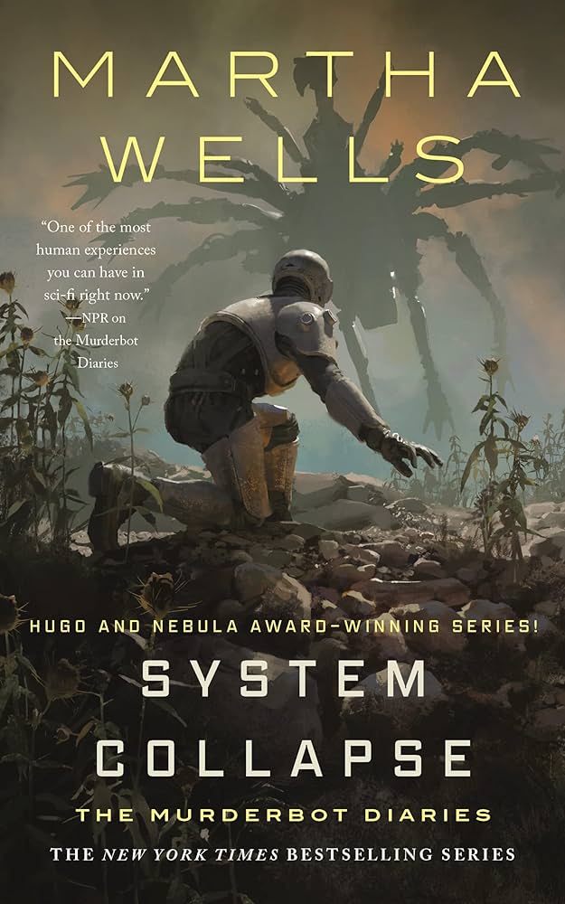 images of the cover of System Collapse by Martha Wells