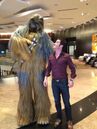 Yannick Bisson with Chewbacca