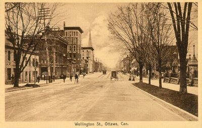 Wellington Street Ottawa 1900s