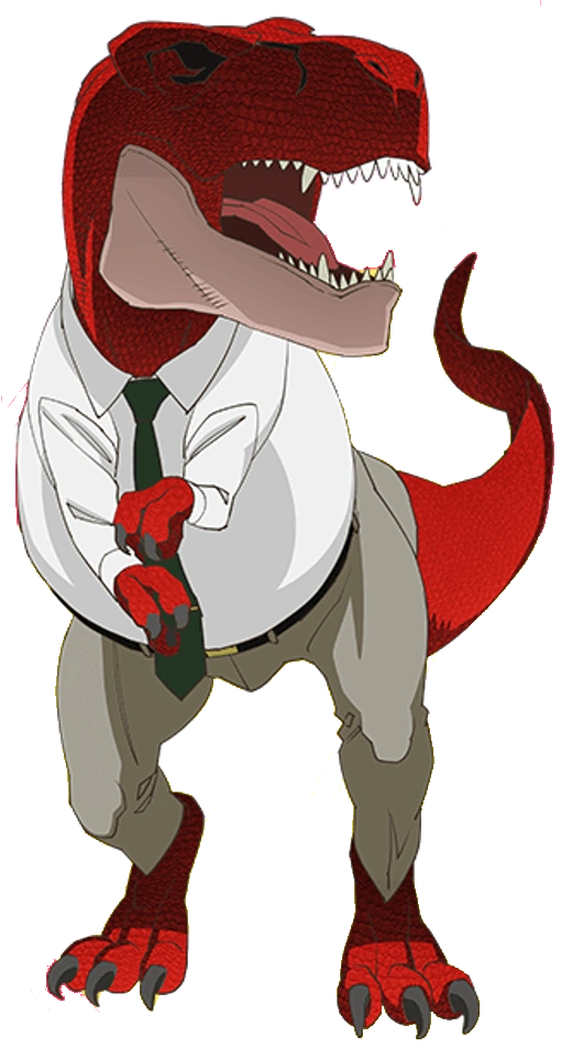 Premium AI Image | Anime style Tyrannosaurus rex dinosaurs illustration