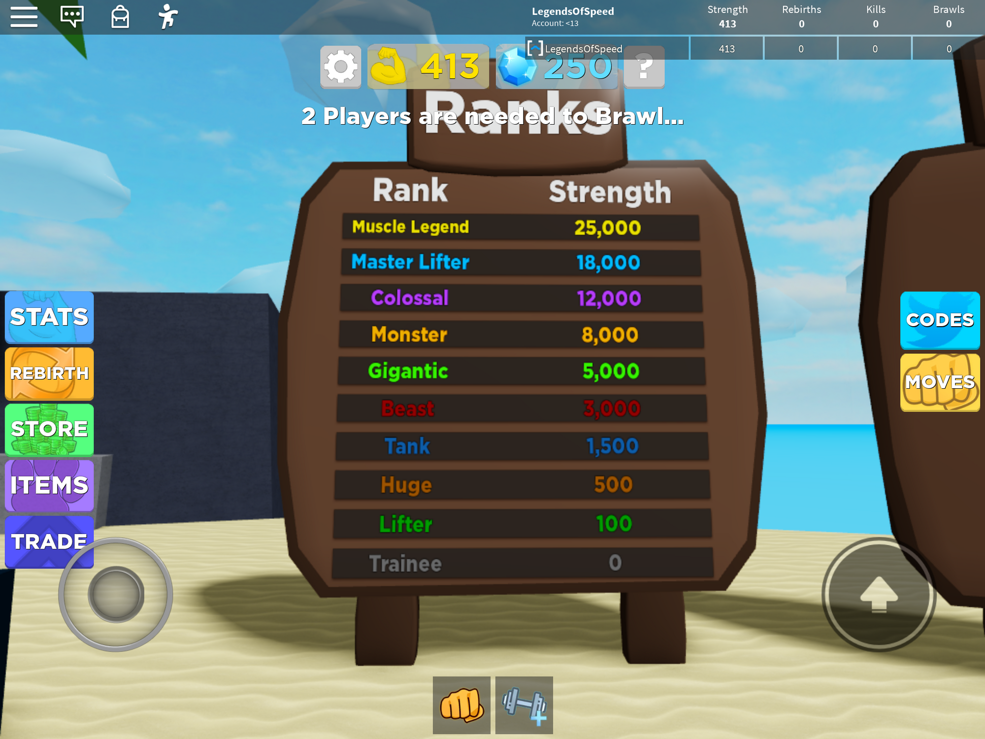 Ranks Muscle Legends Wiki Fandom - how to make ranks in your roblox game
