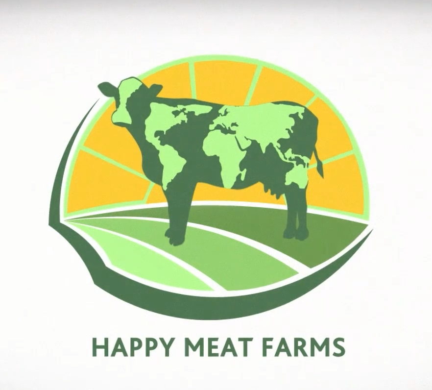 Ферма логотип. Логотип Happy meat Farms. Хэппи мит фарм