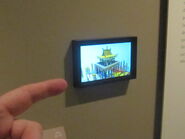 Fig 7. Wall-mounted tablet with animation of Buddhist temple architecture