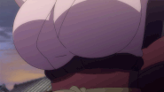 Haru's breasts jiggling