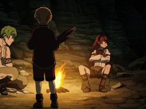 Рудеус и Эрис встречаются с Руджердом