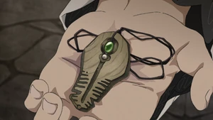 Wooden Pendant in the Anime