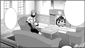 Rudeus and Ruijerd at the Greyrat House living room