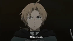 Rudeus using Blizzard Storm to finish off the Deathlord Tarantulas