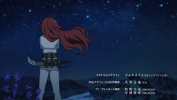 Eris in the Holy Land of Swords in the Anime