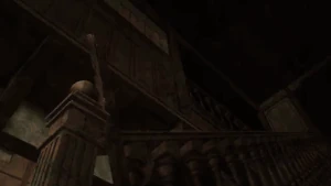 Zanoba knocking down the Front Door before renovation