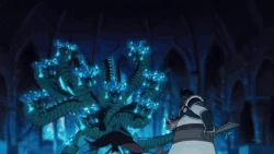 Geese throwing Smoke Grenades to obscure the Manatite Hydra as they retreat