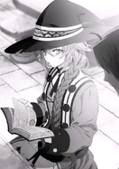 Roxy reading the Book for the Teleport Labyrinth