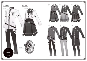 Ranoa Magic Academy Uniforms in the Light Novel