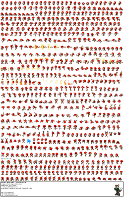 Tails from Sonic Hedgehog 3 spritesheet ripped by Frario