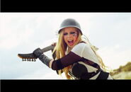 Avril in her Rock N Roll music video