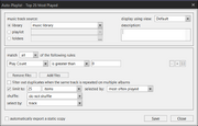 Auto Playlist Options
