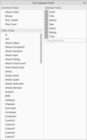 Set Displayed Fields