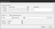 Playlist Mixer Criteria