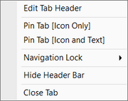 Tabs Menu