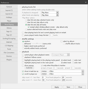 Preferences Now Playing