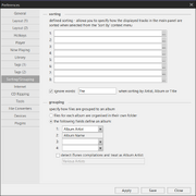 Preferences Sorting-Grouping