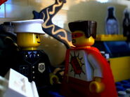 Captain Bill with Legoman in The Adventures of Legoman