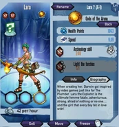 Gods of the Arena Lara Stats