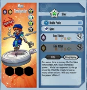 Silver Mimi Timebender stats