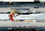 Affirming the surname by calling her "Miss Destruction"