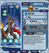 Gorthaur The Cruel with old stats