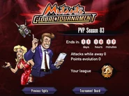 Trevor with Missy in Global Tournament Splash Screen