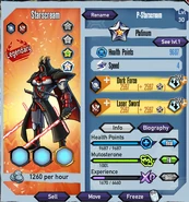 Platinum Starscream Stats