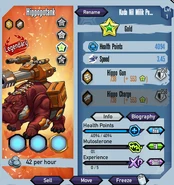 Gold Hippopotank stats