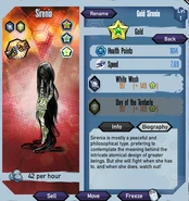 Stats for Gold Sirenia