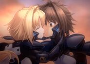 Ellen kissing Hibiki