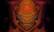 Fully enclosed helmet, IRG. 1998.