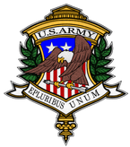 The Coat of Arms, with the motto "Out of many, One"