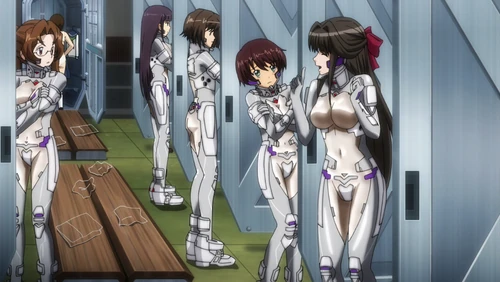 Royal Guard pilot candidates in Type-77 training suits.