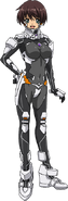 Aki in a Fortified Suit, front view.